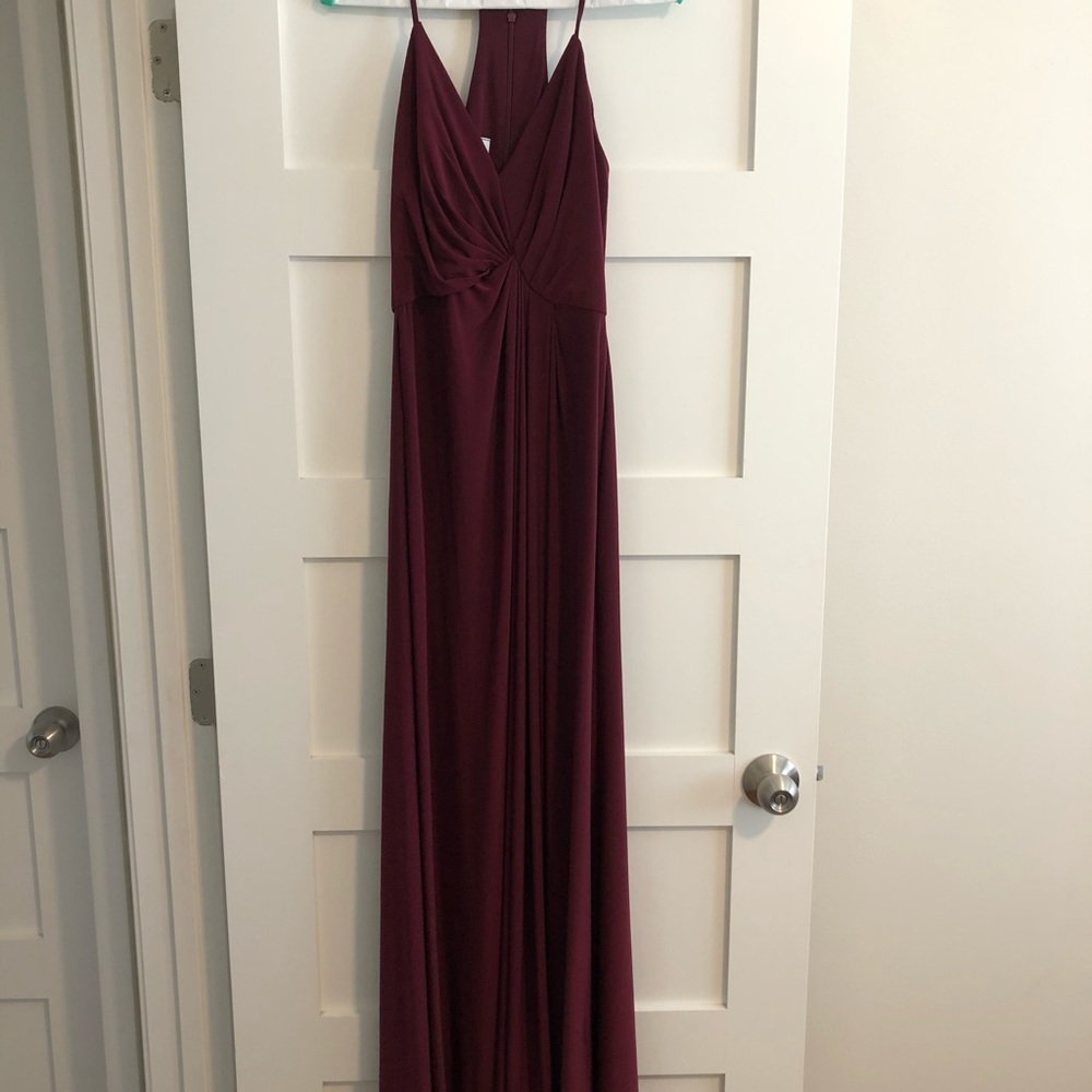 David’s Bridal jersey bridesmaids dress